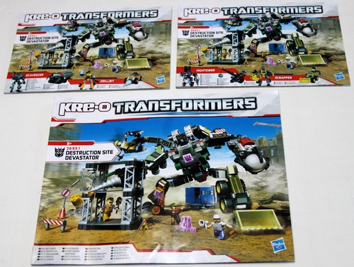 Kre transformers manuals - x, kre-o