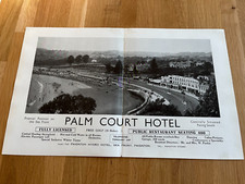 1937 double full page quality advert of  the palm court hotel torquay