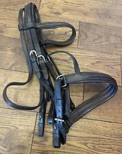 Elevator Pony Bridle English Leather Brown Double Bridle