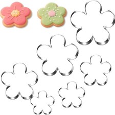 6Pcs Stainless Steel Flower
