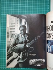 Bb King With Guitar Music Magazine 1990 Photoshoot Photo A4