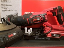 XMAS DEAL - Olympia 20V Battery Reciprocating Saw X20SRS1 c/w Battery/Charger