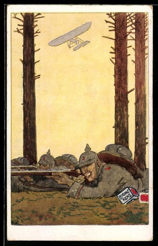 Postcard frontline soldiers - frontline,