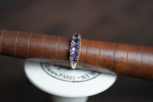 Antique amythyst 9ct gold - antique,
