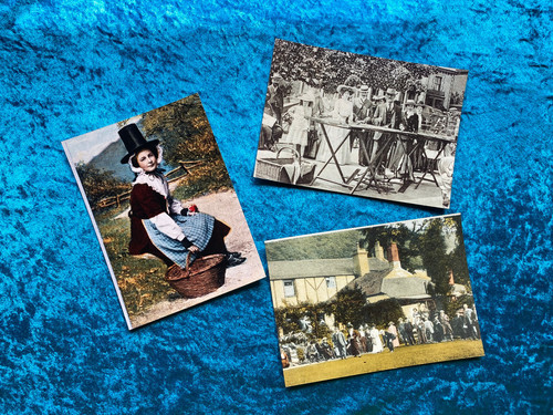 Photo postcards girl - photo, in