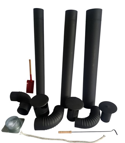 Black flue pipe - 5",