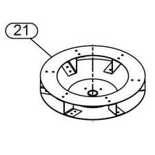 12V Replacement Quad Spreader Disk - Broadcaster FIMCO