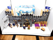 Playtive Juni Wooden Knights Castle Open Out Playset 4 Wooden Figures/ 2 Horses