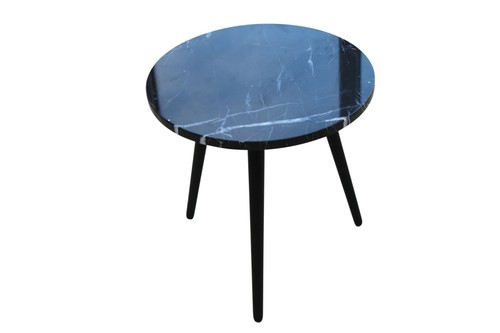 Black marble top coffee table - black,