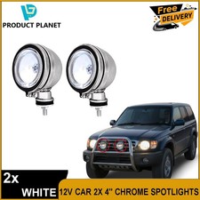 WHITE PAIR 12V CAR 2X 4"