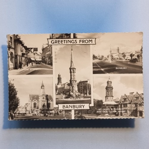Banbury postcard 1961 real - banbury,