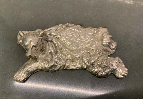 Miniature bear skin rug - skin,