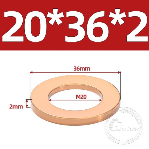 Copper sealing washers - sealing, metric