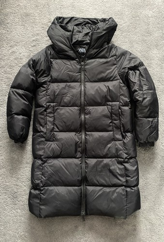 Girls long black padded - long,