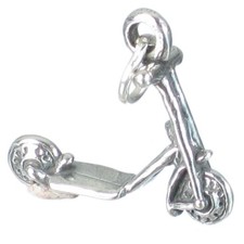 Scooter sterling silver charm
