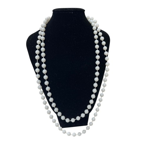 Long rope necklace plastic - long,