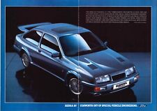 FORD SIERRA COSWORTH 1980's Colour Magazine Advert / Brochure.