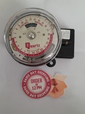 Sangamo Q551 14 12  1 Pole 1 Throw 3 Pin Base Round Solar Pattern RPTS Time...