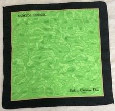 Vintage 1994 Parfums Christian Dior Paris Tendre Poison 100% Silk Cloth Rare