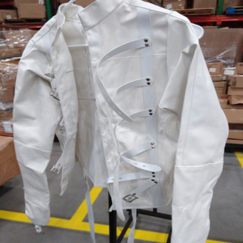 Leather straight jacket - leather,