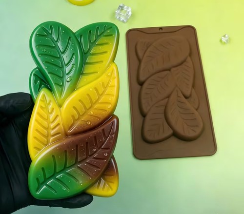 Large leaf silicone mould - leaf,