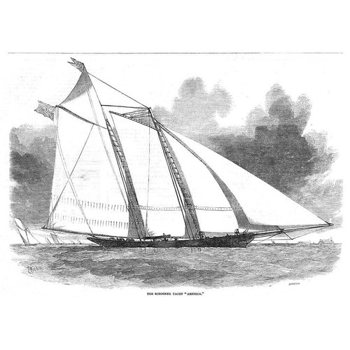 The schooner yacht - the,