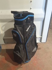 Wilson Staff Cart Bag. 14 Way Divider. Black Blue. Rainhood Plus Extras