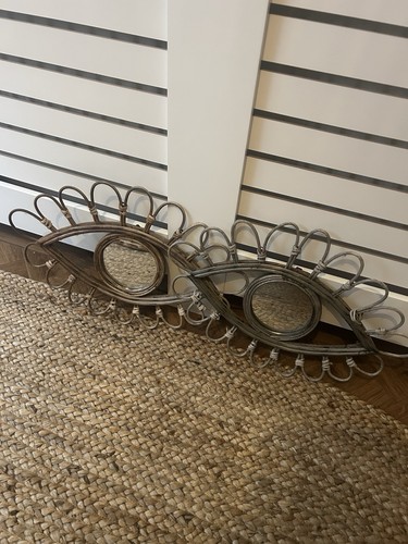Pair vintage eye wicker - pair,