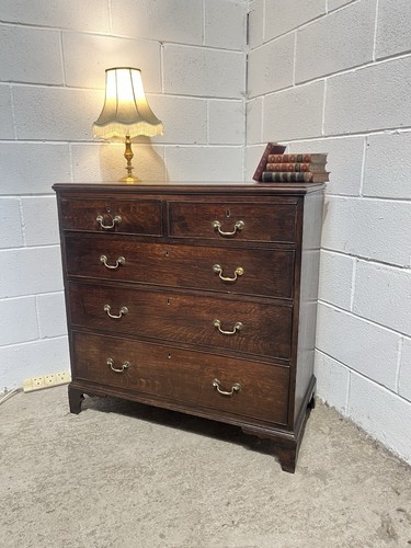 Antique georgian oak chest - antique,