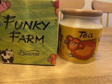 Funky Farm Tea Storage Jar