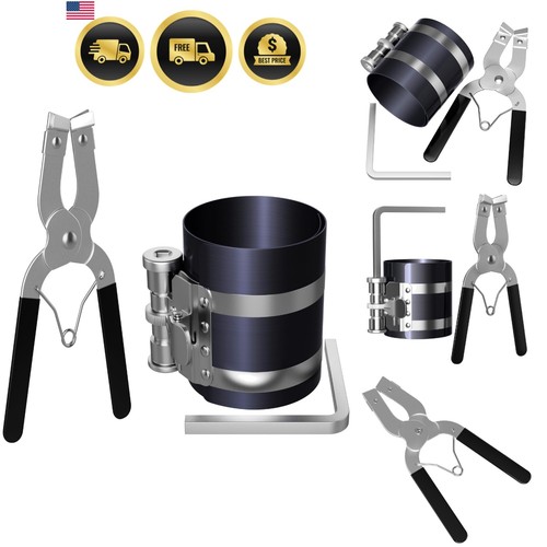 Piston ring compressor tool - piston,