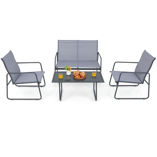 Piece metal patio furniture - metal,