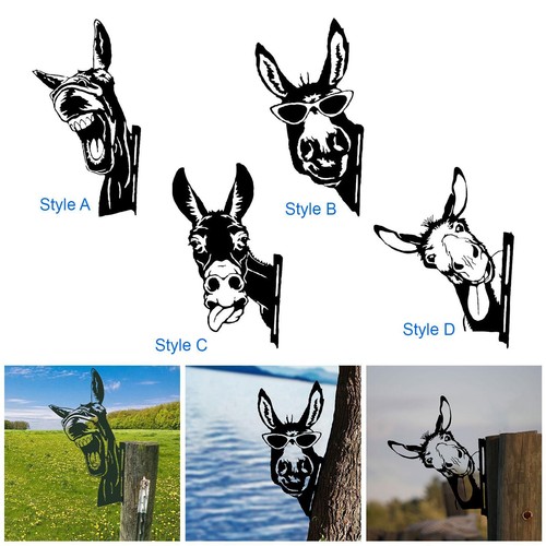 Donkey metal art handmade - donkey,