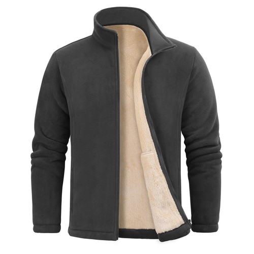 Fleece jacket mens thick - fleece,