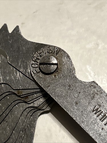 Foreign thread gauge - ,