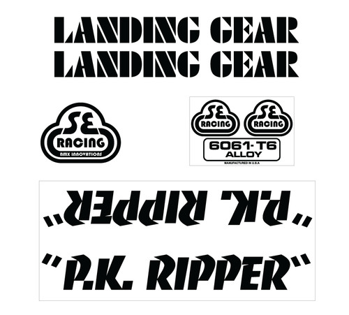Racing ripper decal set - racing, pk