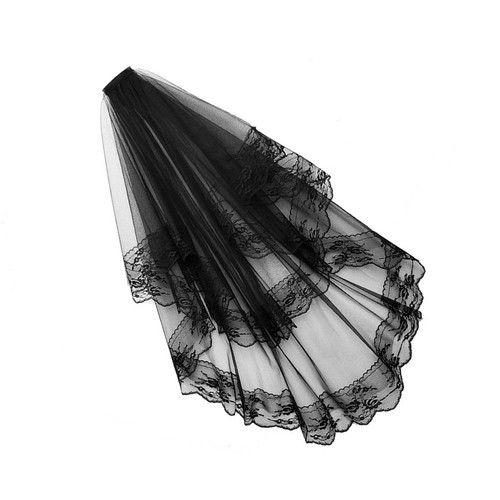 Lace wedding dress - wedding, veil