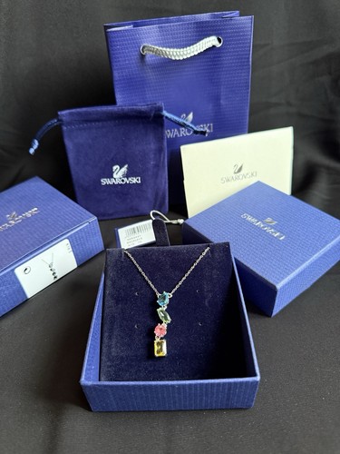 Swarovski silver gena necklace - silver,