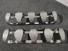 IKEA 4 Bottle Wine Rack Stainless Steel Wall Mount Holder Vurm  (Set Of 2)