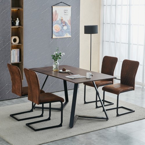 4pcs velvet faux suede - suede, dining