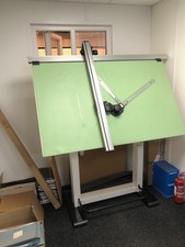 Drawing Board A0 Extra Drafting machine and Twin column stand . Board size 92 x 