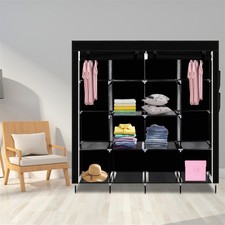 Large Canvas Fabric Wardrobe