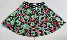 Retro Topshop Vibrant Tropical Print A-Line Skirt UK 6 Sporty Waistband BNWT