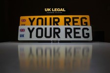 PAIR OF NUMBER PLATES UK