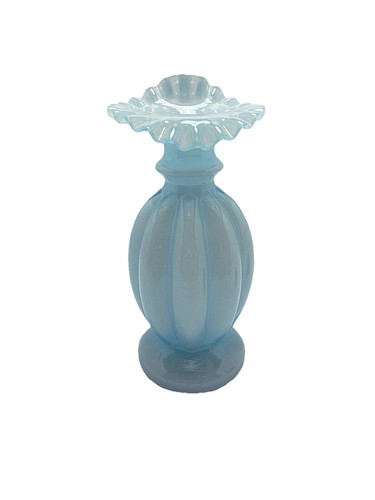 Vintage fenton vase blue - fenton,
