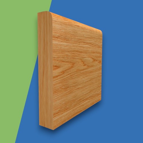 Bullnose solid oak skirting - bullnose,