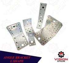 ANGLE BRACKET 2.5mm THICK HEAVY DUTY CORNER REINFORCED GALVANISED ZINC PLATED