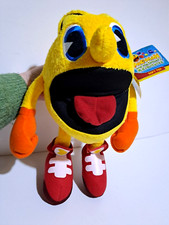 PAC-MAN PLUSH 11" RARE 2012 NAMCO BANDAI GAMES SOFT TOY RETRO GIFT CUTE