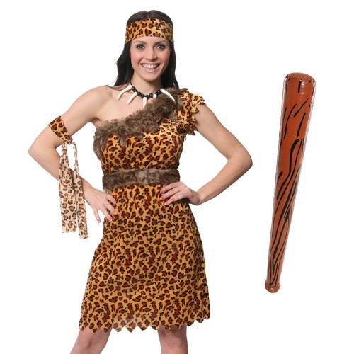 Ladies cavewoman costume fancy - ladies,