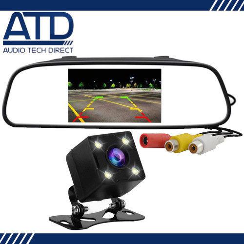 Lcd car mirror monitor - 5",